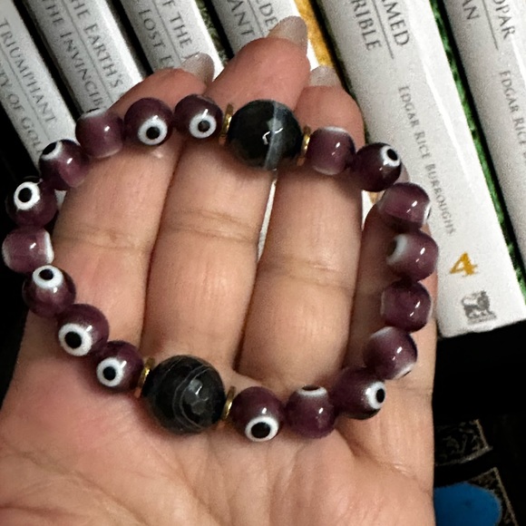 MALOCCHIO ONYX  NATURAL STONES BRACELET 7” - Picture 7 of 10